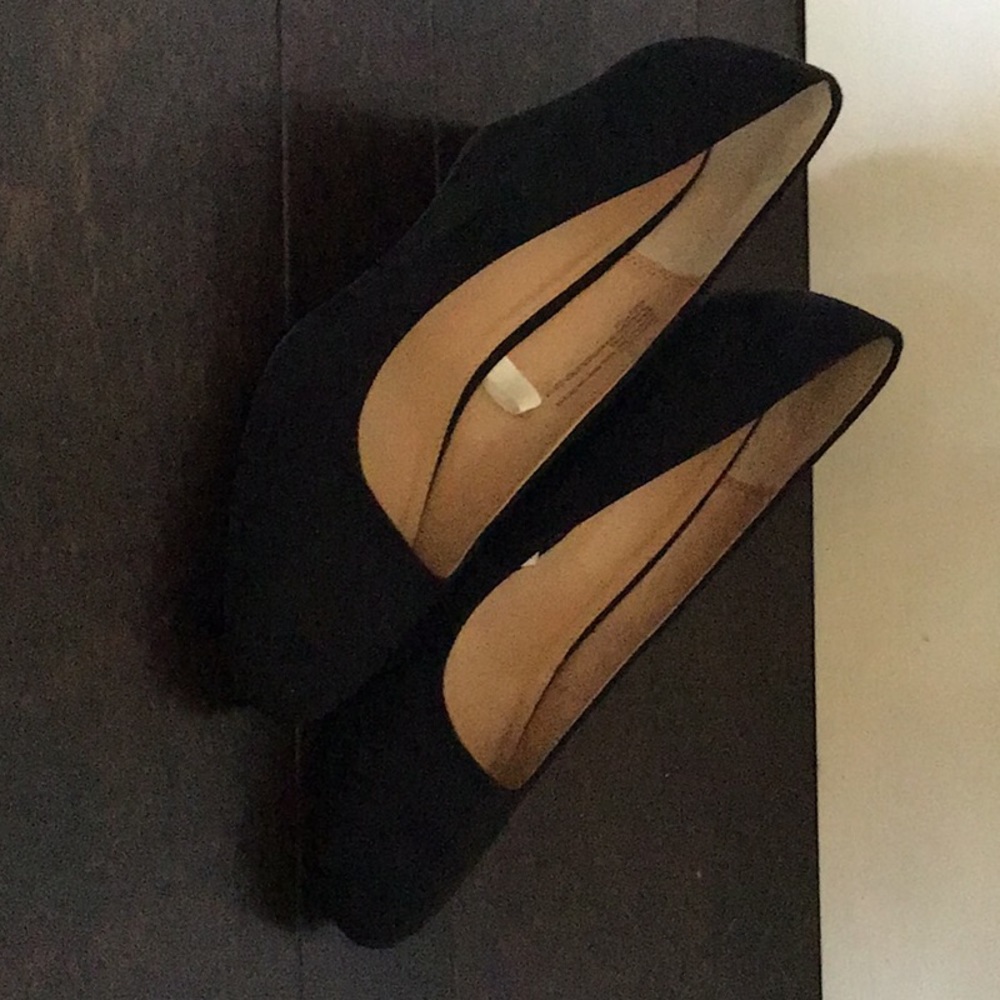 A New Day velour wedge